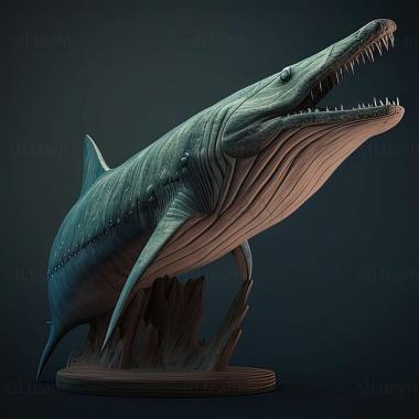 3D модель Mosasaurus mangahouangae (STL)